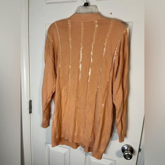 Escada Wool & Silk Blend Vintage Sequin Cardigan - Picture 9 of 11